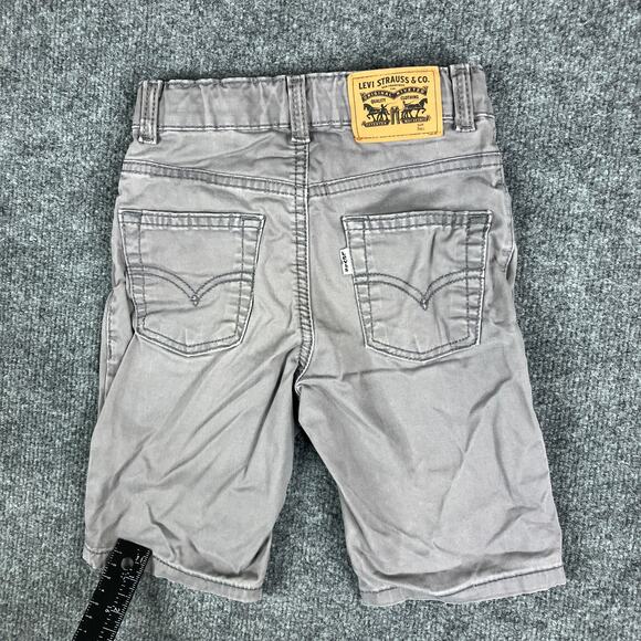 Levi’s Shorts Boys Size 7 Gray Slim Fit Adjustable Waist Casual Summer Cotton - Picture 5 of 6
